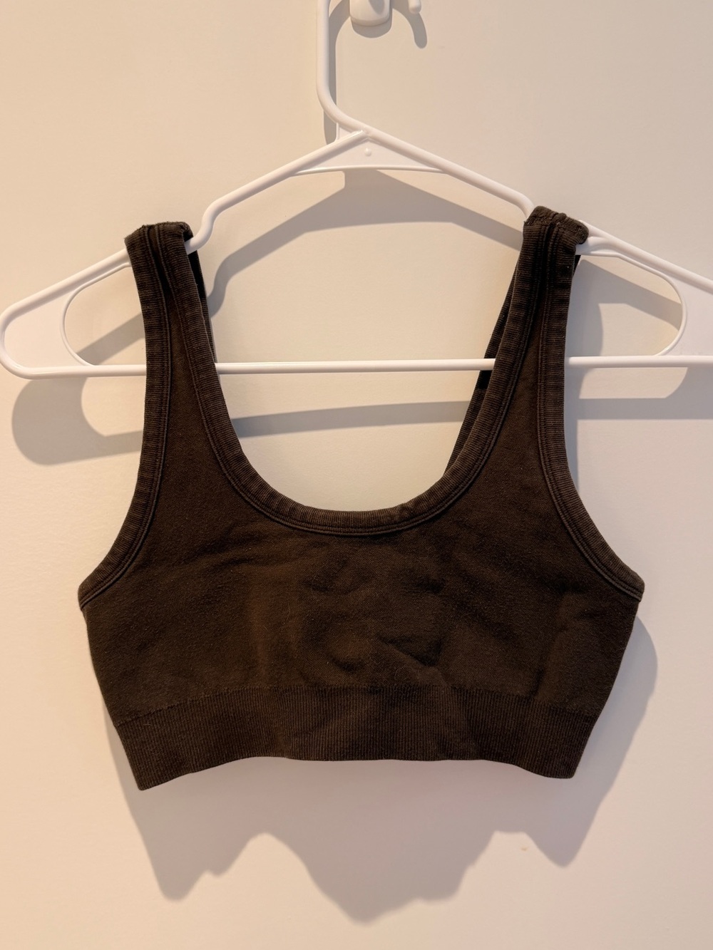 ALO Yoga Ribbed Scoop Sports Bra - Black